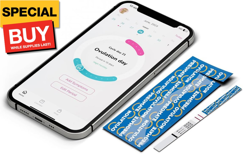 50 Ovulation and 20 Pregnancy Test Strips Predictor Kit