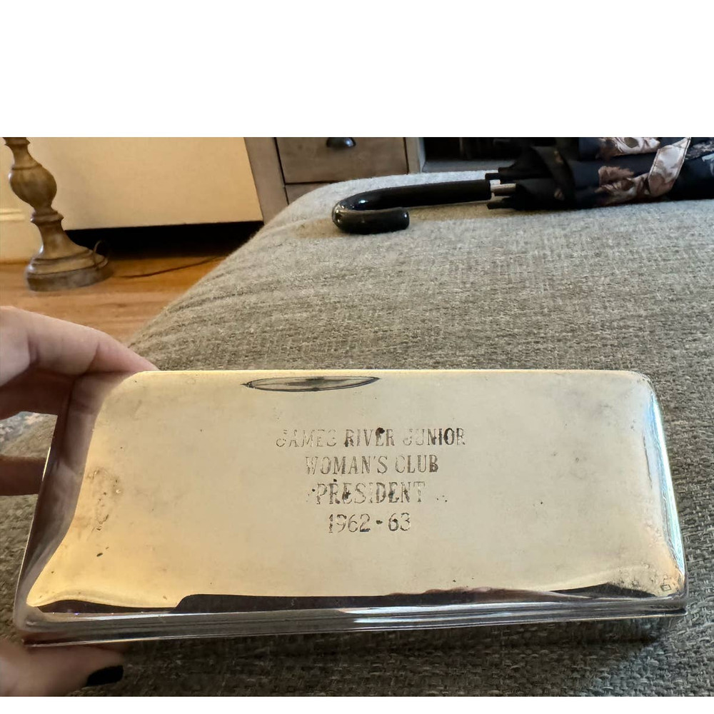 Vintage Engraved Box EPCA Poole Silver Company 2001