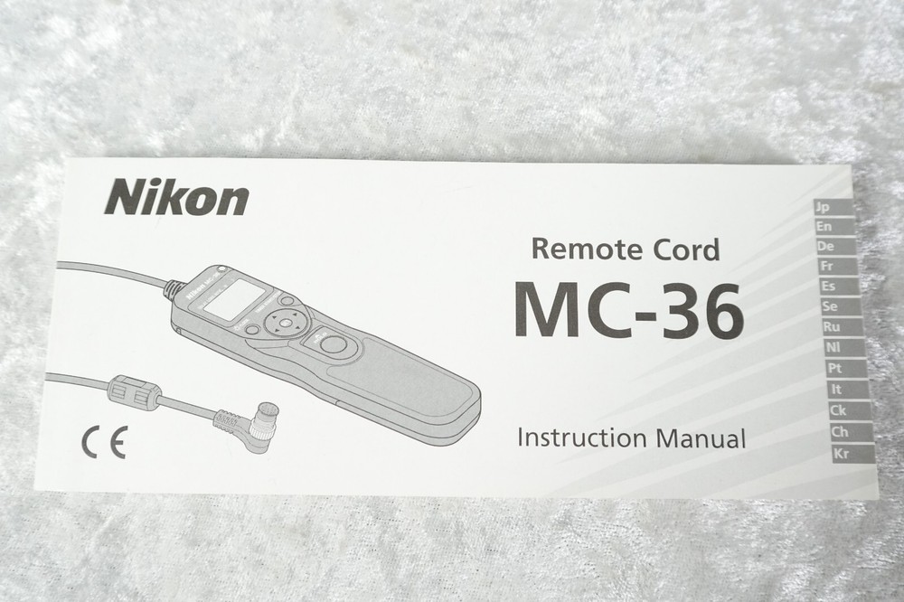 Nikon MC-36 Multi Function Remote Control Cord In Box With Manual