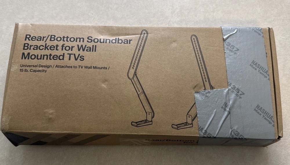 Soundbar Bracket for Wall Mounted TVs Rear/Bottom SBM114