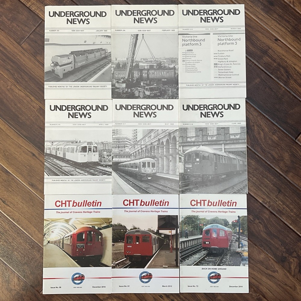Underground News & CHT Bulletin Train Magazines Bundle