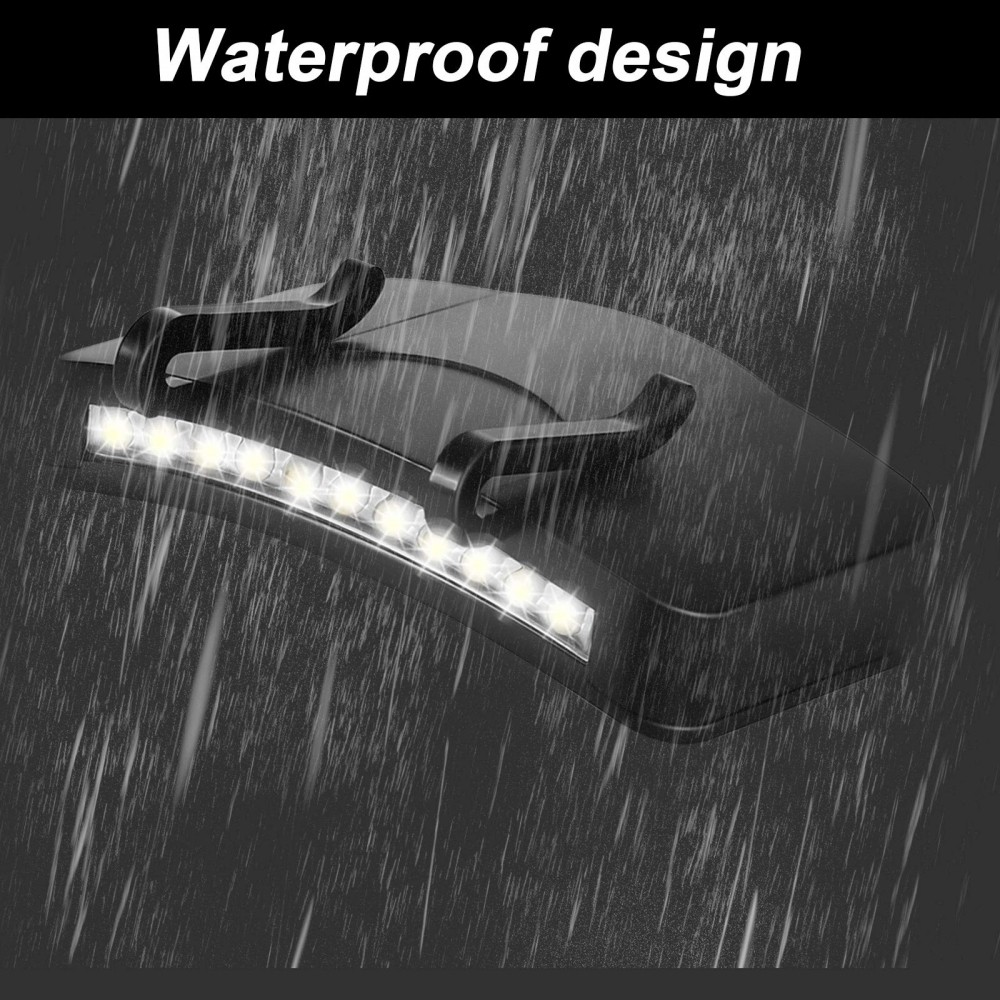 Durable Hands-Free Cap Light, Battery Powered LED for Work Sites & Basements