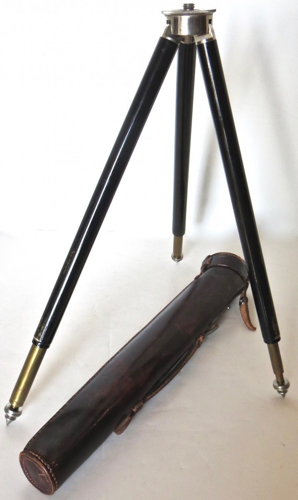 Vintage Miniature German Variable Camera Tripod 1920s with Ansel Adams Book