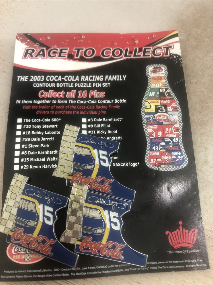 Nascar 2003 Coca-Cola Racing Pin #15