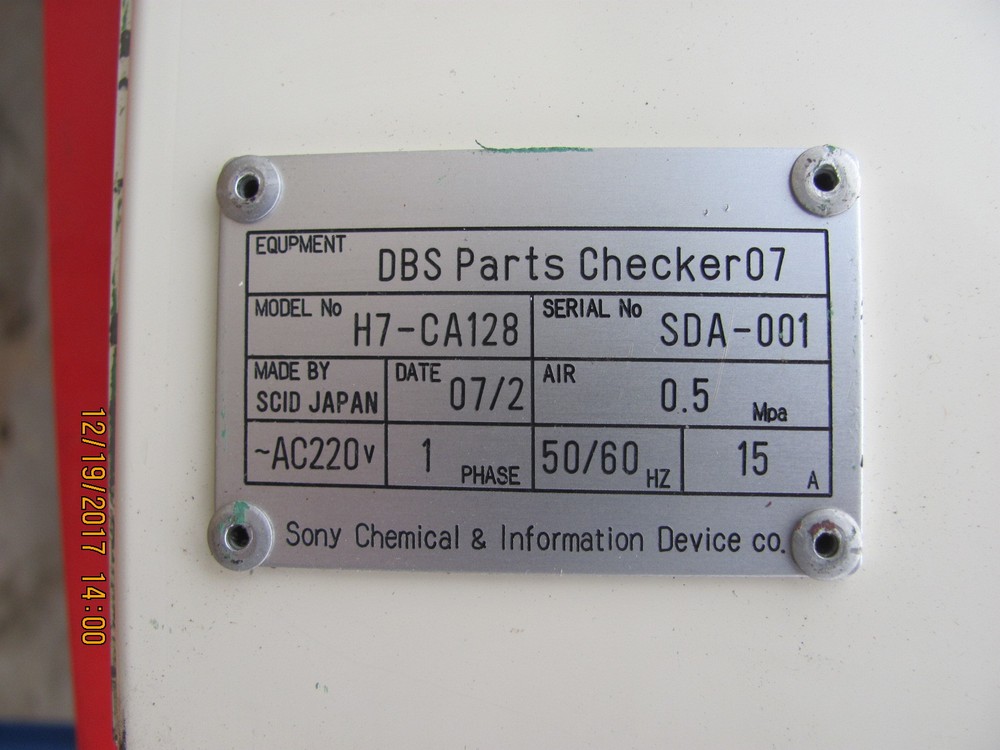 Parts Checker Control Panel Mitsubishi GOT1000 Terminal