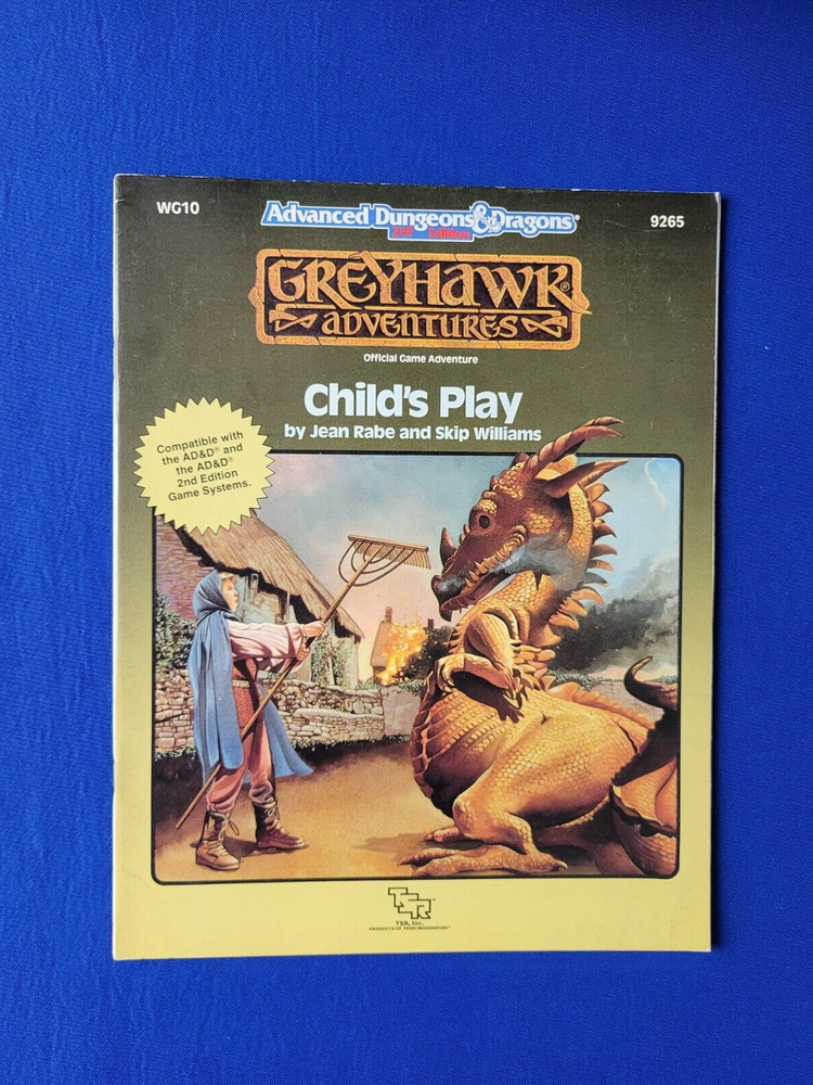 AD&D Child's Play Adventure Module - Greyhawk Adventures 9265