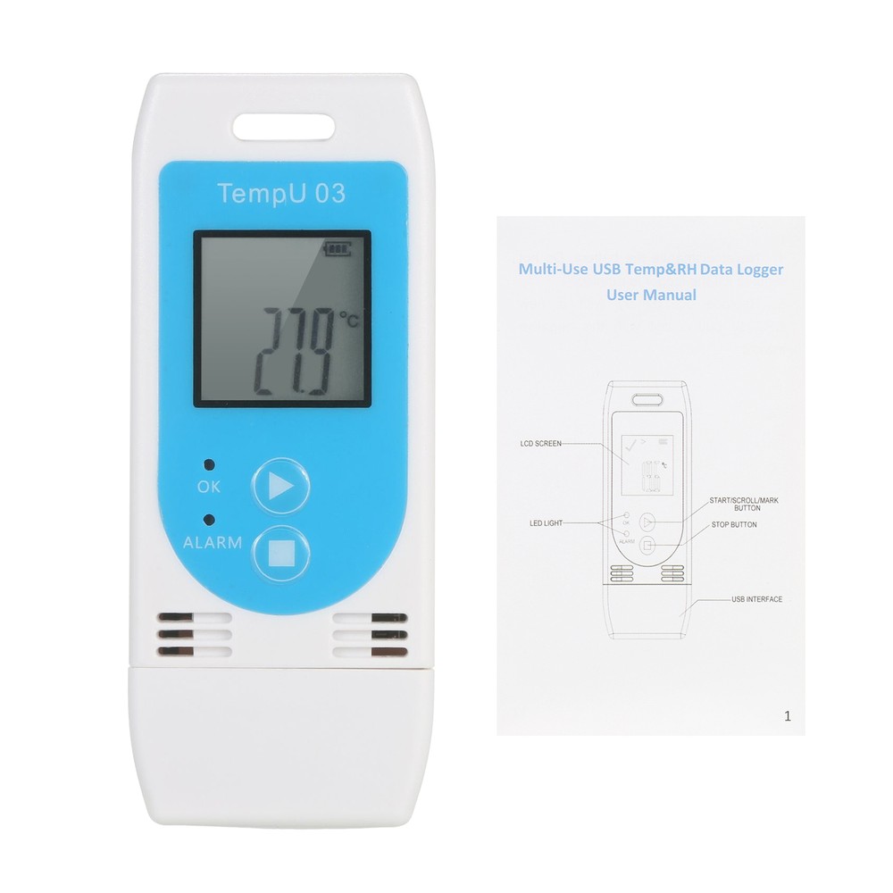 KKmoon USB Temperature Humidity Data Logger Reusable RH TEMP Datalogger Q8D0