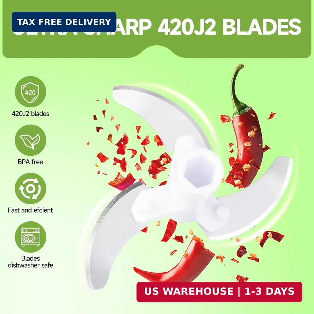 Manual Food Processor Vegetable Chopper, Portable Hand Pull String Garlic Mincer