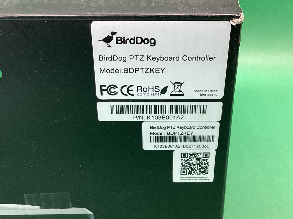 BirdDog BDPTZKEY PTZ Camera Keyboard Controller NDI VISCA - POWERS ON UNTESTED