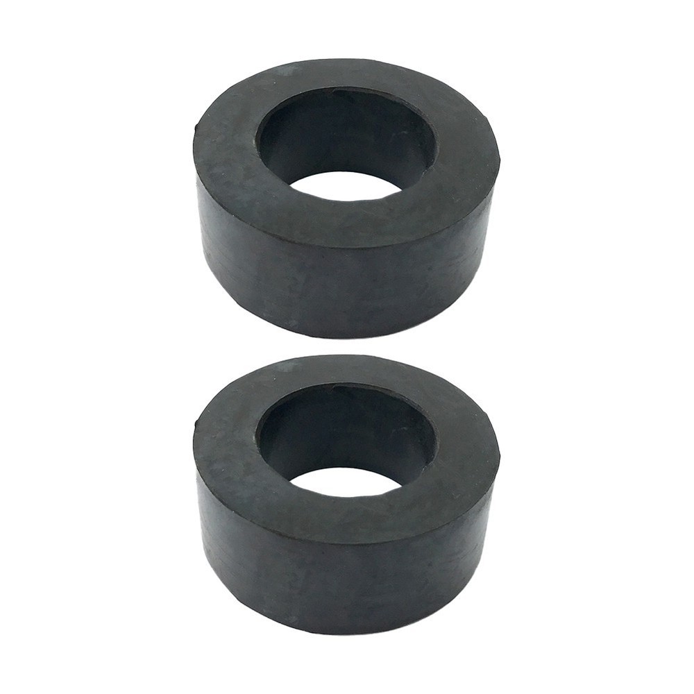 2Pcs Rubber Weight Plate Washers Barbell Guide Rod Spacers for Shock Absorption