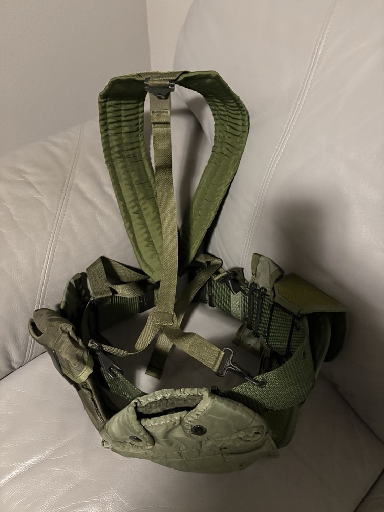 Military Belt With Pouches, etc (NOS)