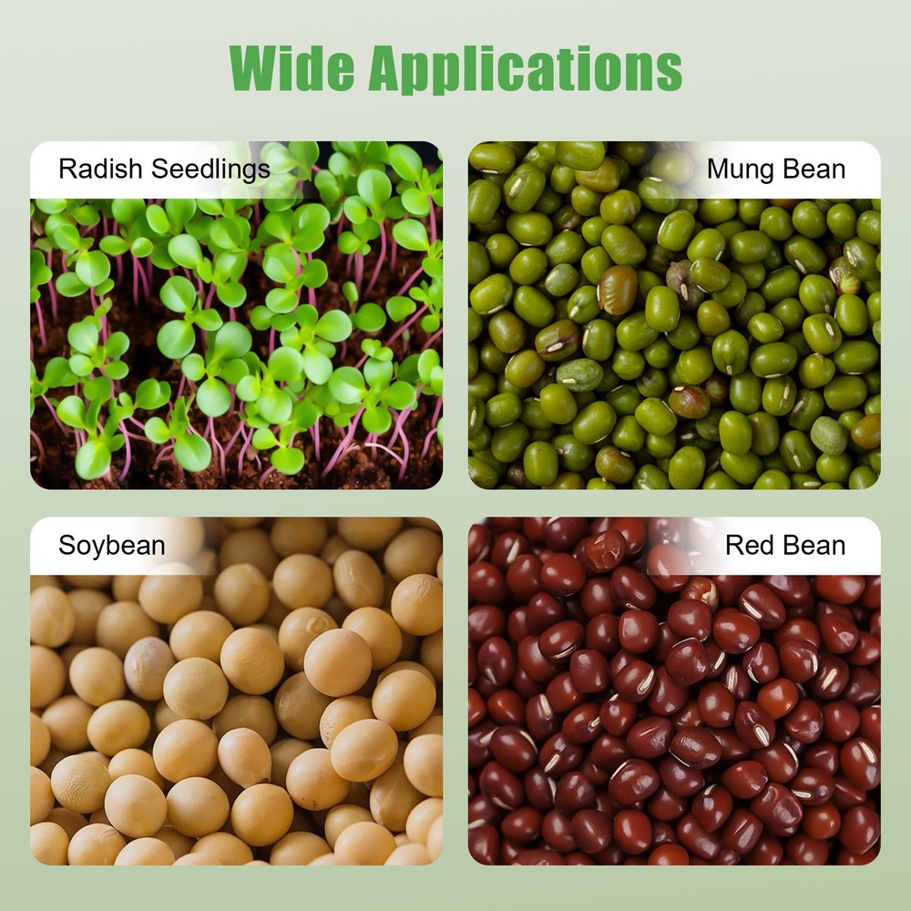 Bean Sprouter Fully Automatic Bean Seed Sprout Machine Maker 2 Layers Food Grade
