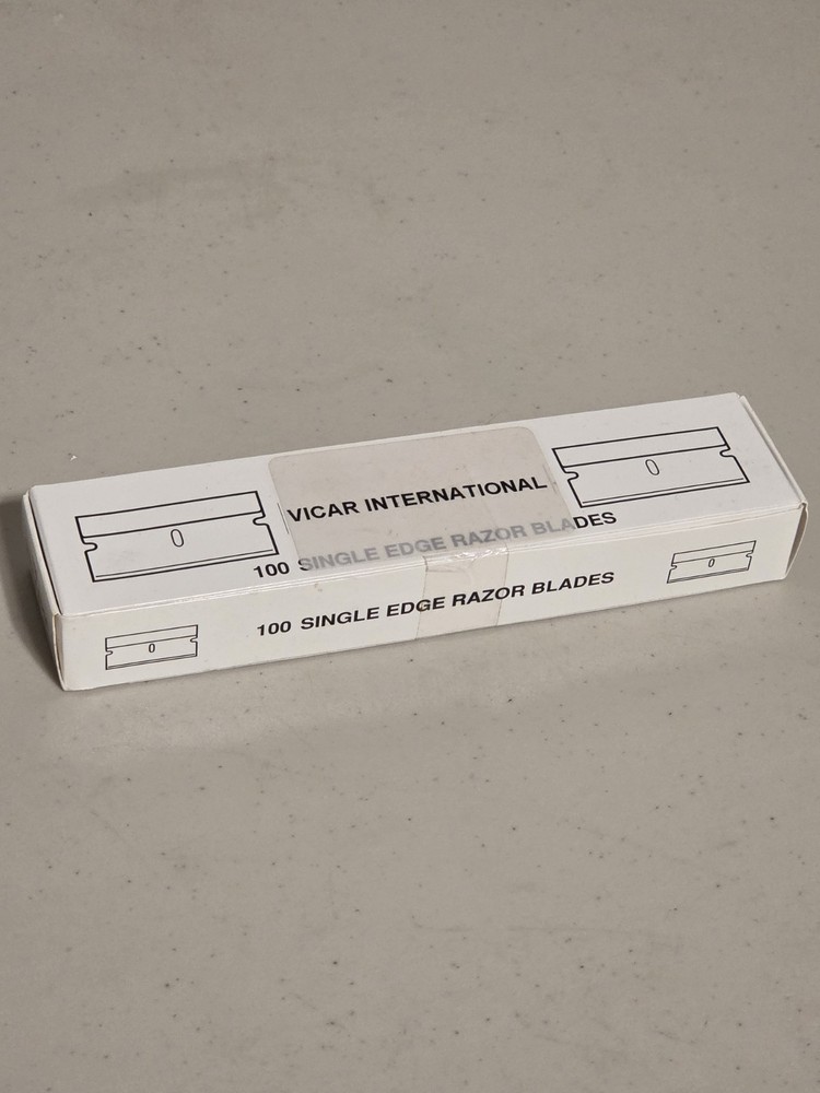 Vicar Premium Single Edge Razor Blades - 100/pack