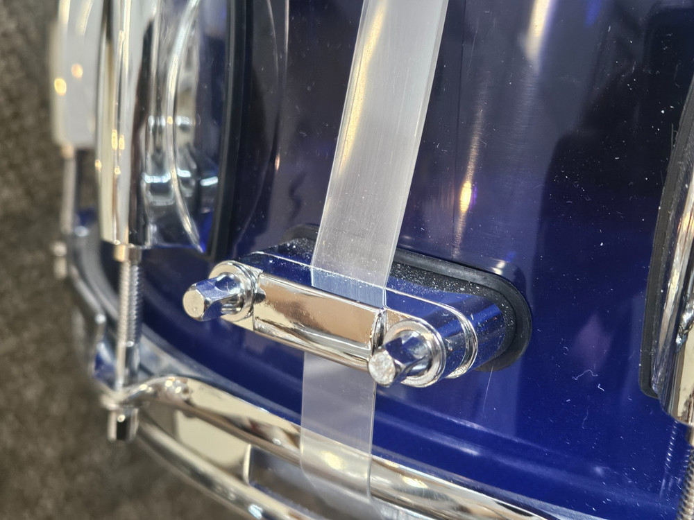 RL Drums Blue Acrylic snare drum