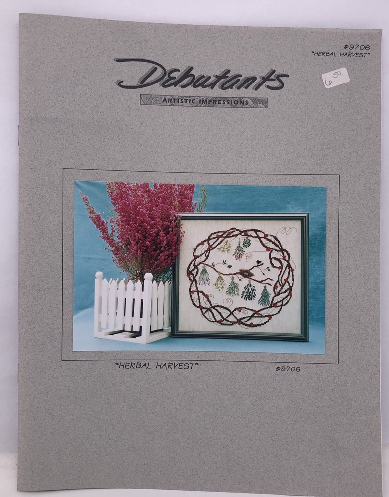 Debutants Herbal Harvest Cross Stitch Pattern Chart