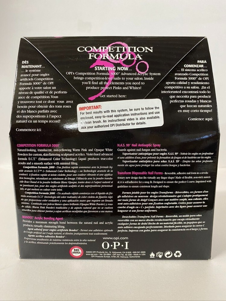 OPI Competition formula advanced acrylic system Starter kit