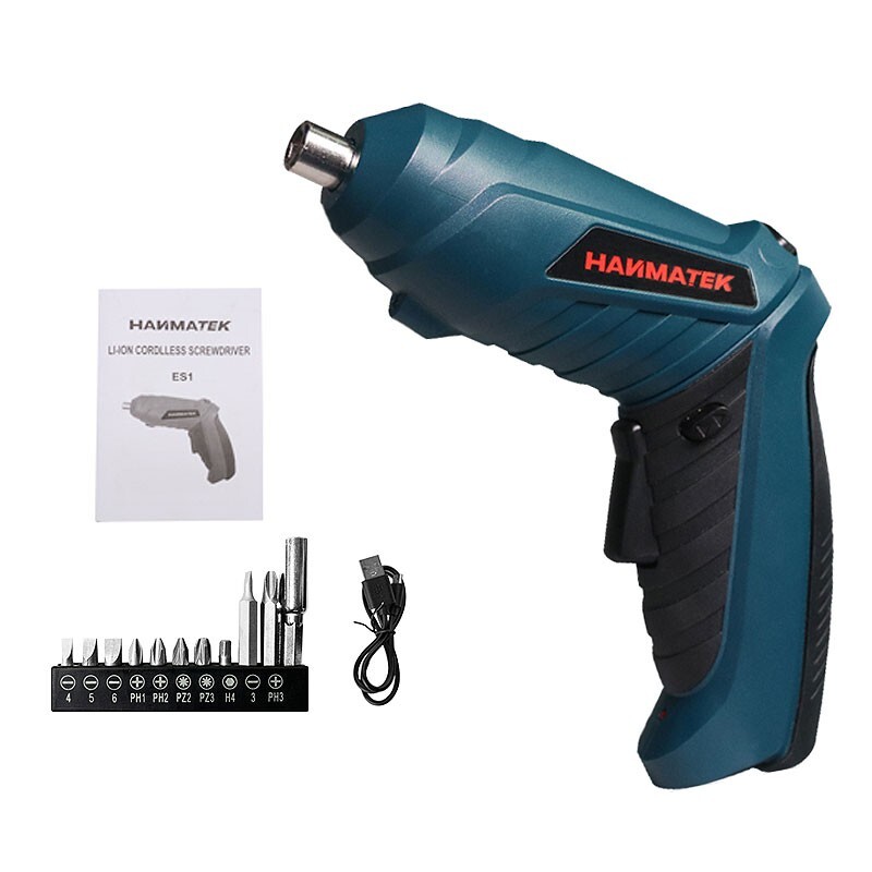 HANMATEK Handheld Electronic Screwdriver USB Charging Mini Screw Driver Kit