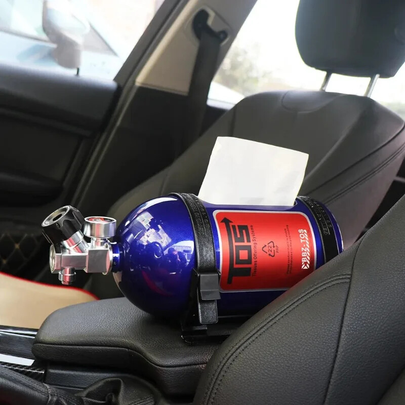 NOS Nitrogen System Tissue Box Car Interior Decoration Tissue Box Holder
