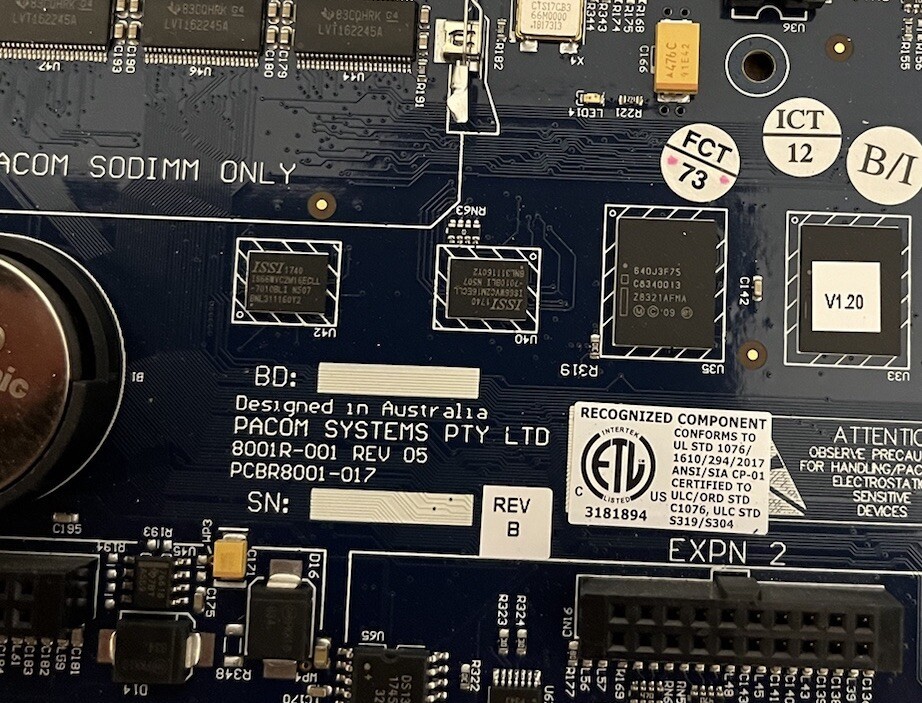 Pacom Systems 8001R-001 Rev. 05 Access Control Board Replacement Part