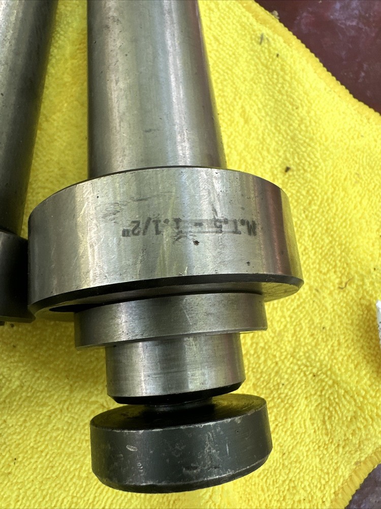 3pc Morse Taper 5 MT Face Shell Mill Arbors Sharpening Mandrel Cinci Work Head