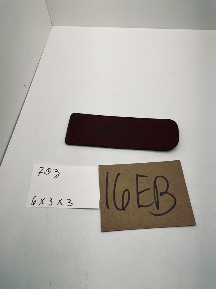 EZE LAP DIAMOND STONE SHARPENING STONE LEATHER SHEATH