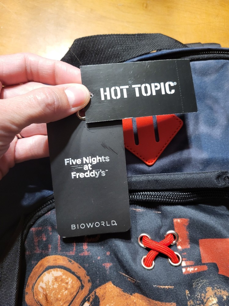 Five Nights At Freddy's Split Face Rectangular Backpack Bookbag GITD Bioworld