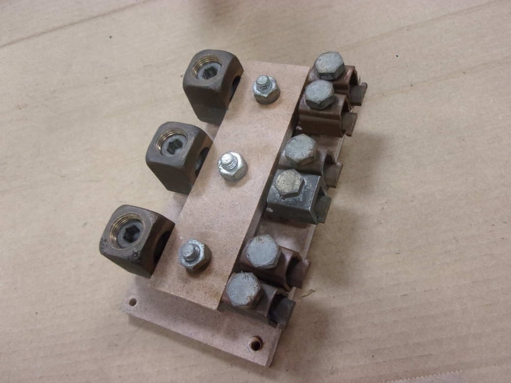 Motor Generator Input Output Buss Line Connection Terminal Board 3Ph 6-4/0 Wire