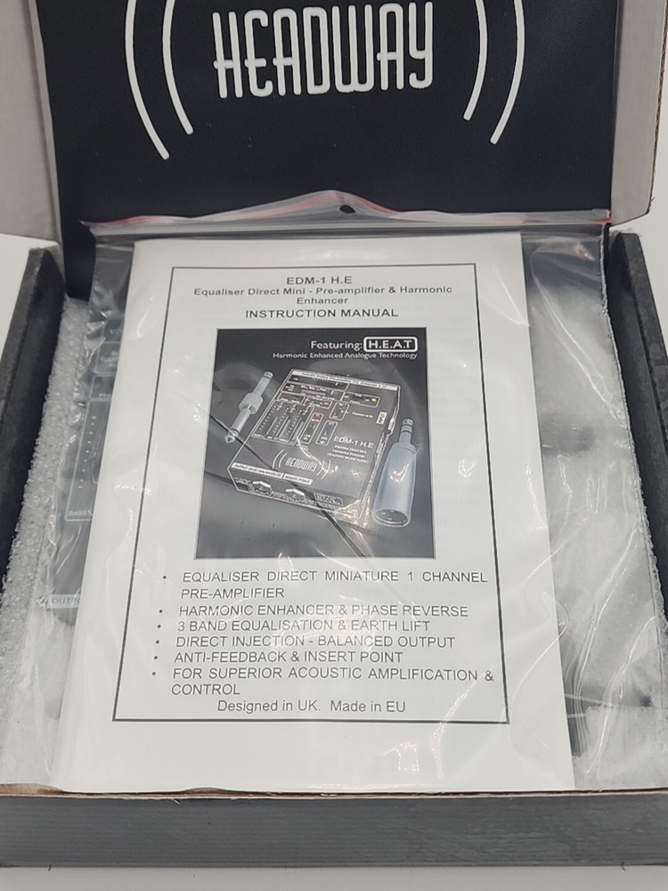 EDM–1 H.E Harmonic Enhancer Multi-function Mini Pre-Amplifer With 3 Band EQ New