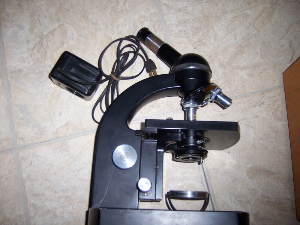 Vintage Lumiscope Optical Microscope/ with Box