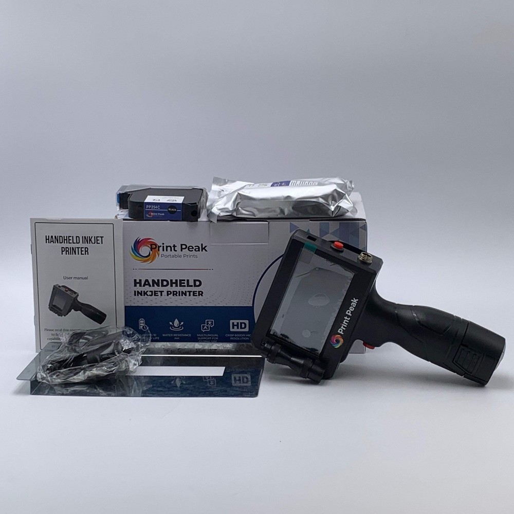 Print Peak Handheld Inkjet Printer For Multi-Surface 25.4mm/1"