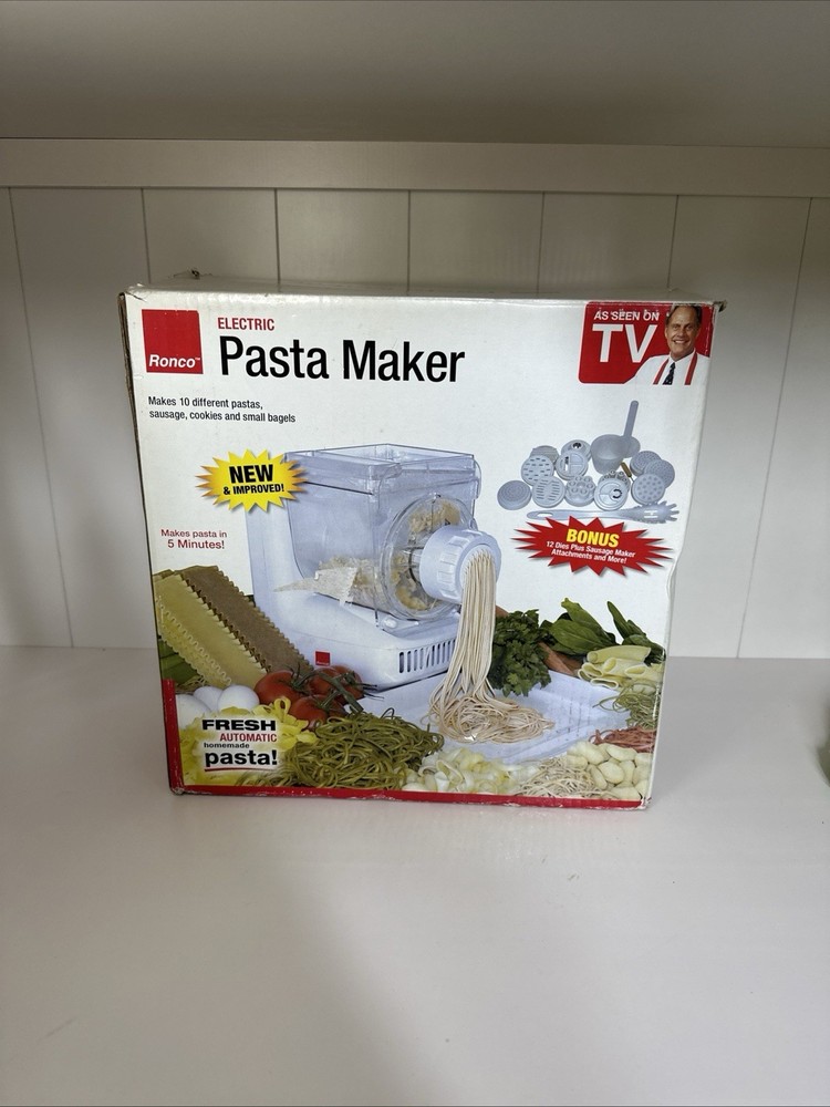 NEW Ronco Automatic Pasta/Sausage Maker,  Manual, CD