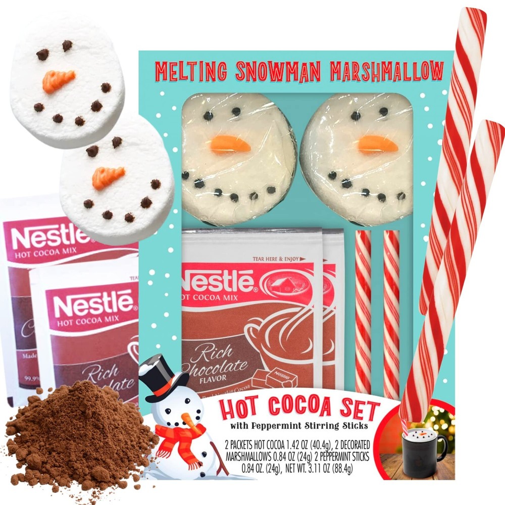 CandyRific Melting Snowman Marshmallows Hot Cocoa Kit