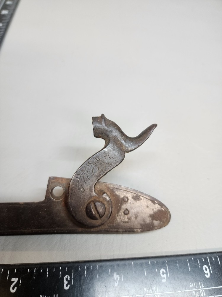 19th Percussion Lockplate Hammer Engraved Ornate