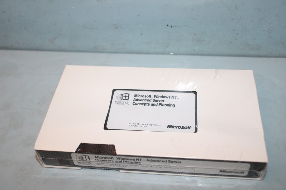 RARE Microsoft Windows NT Advanced Server Concept & Planning VHS TAPE "SEALED"