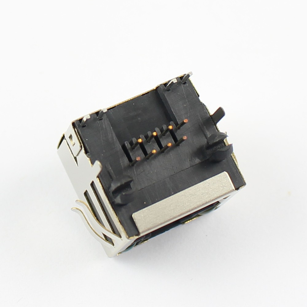 5Pcs RJ45 8P8C 8 Pin Shielded PCB Mount Network Socket Connector With LED