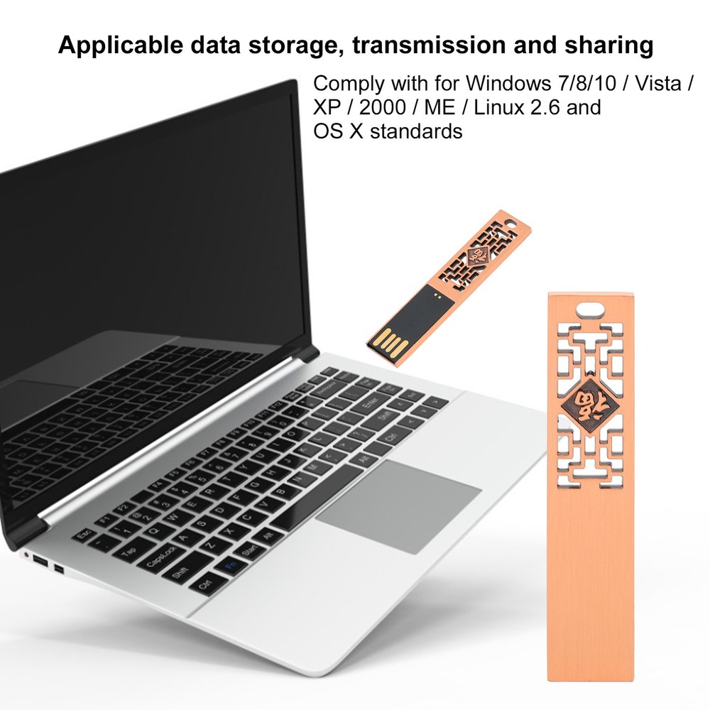 Metal USB Flash Disk Waterproof 2.0 Drive For Data Sharing New↑