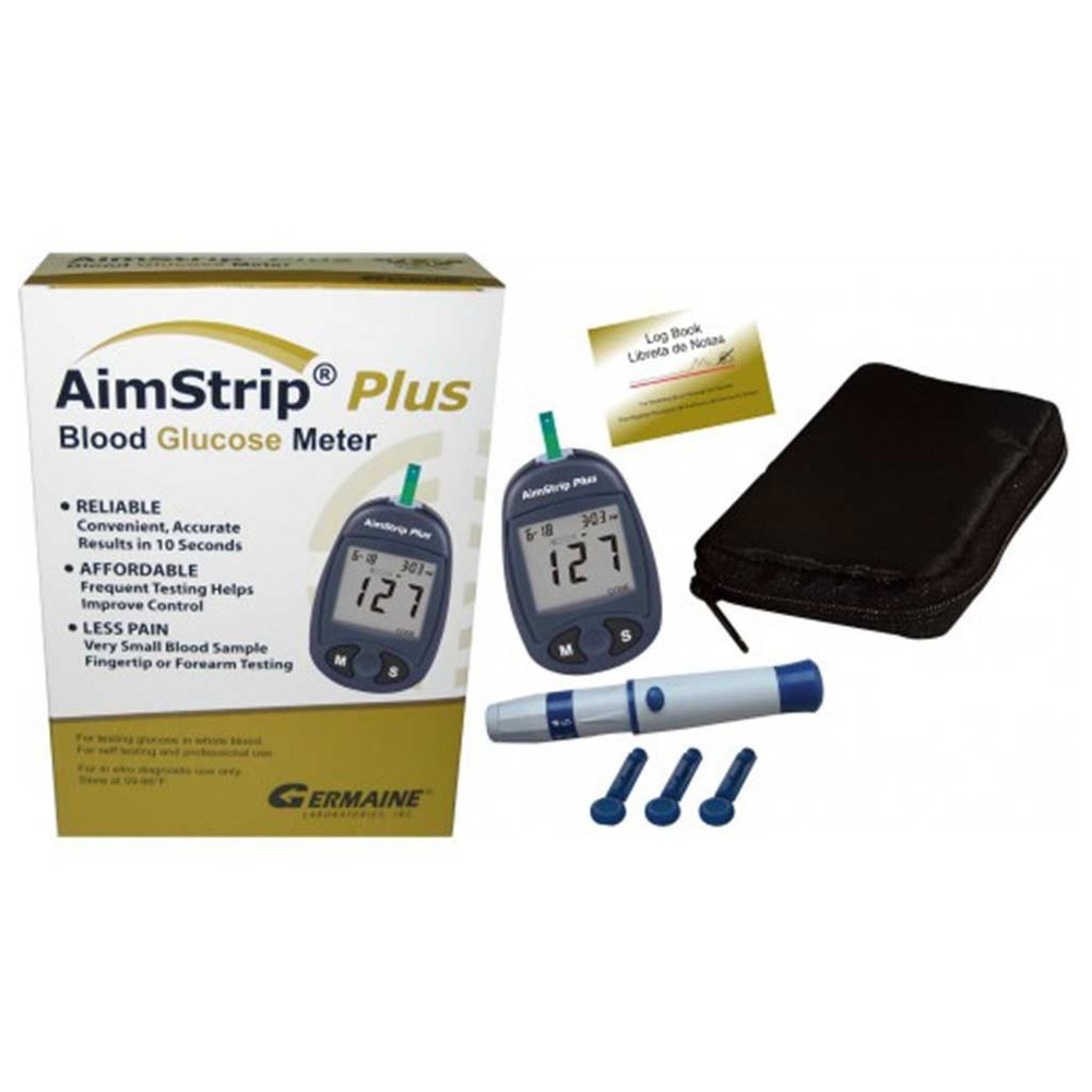 AimStrip Plus Blood Glucose Meter.