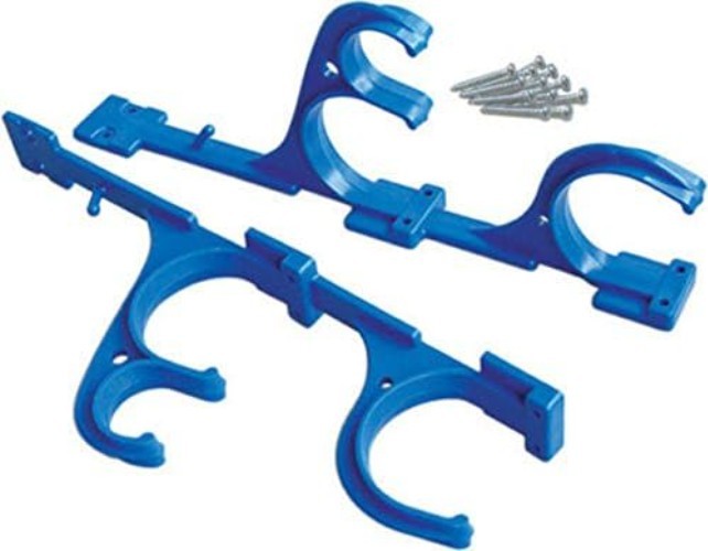 Wall-Mounted Rust-Resistant Hanger for Pool & Garden Tools - Easy Installation