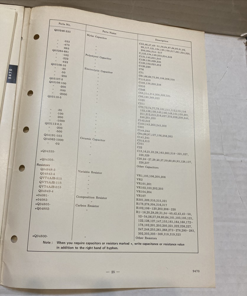 Original JVC Model 9470 Service Manual