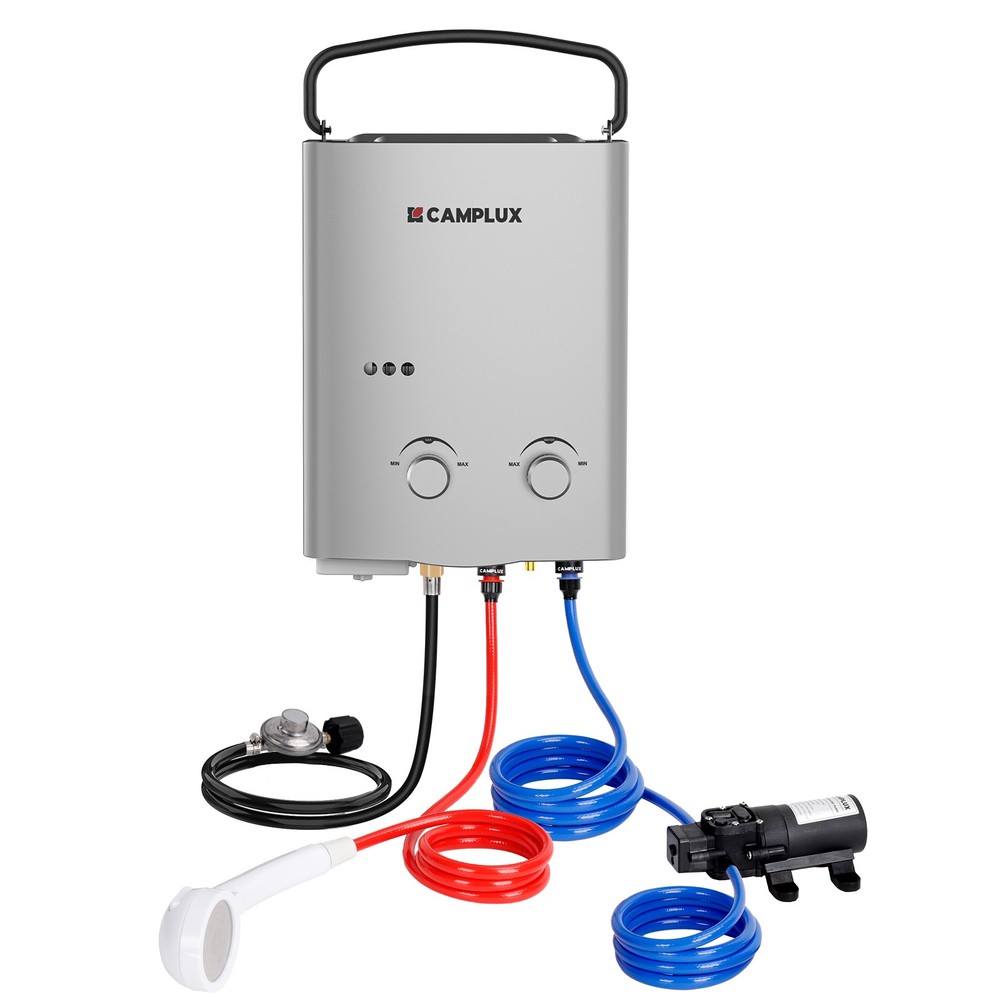 Camplux Tankless Hot Water Heater & Pump Kit Outdoor Portable Gas Water System