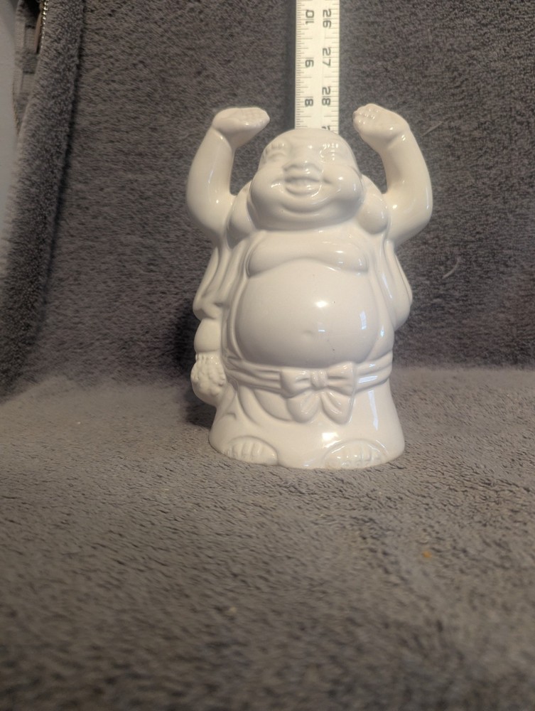 7" Ceramic  Benihana Buddah Statue/Incense Burner