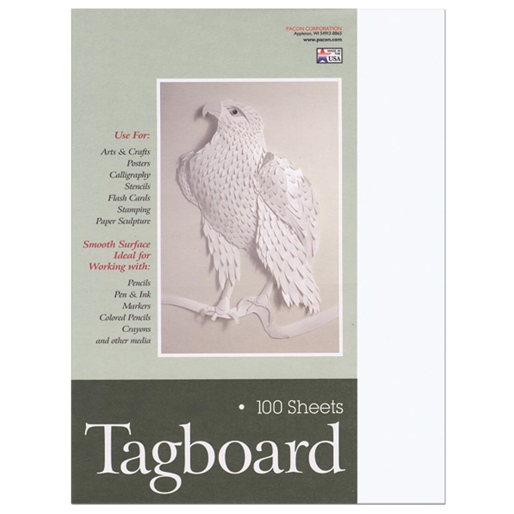 Pacon Tagboard White Medium Weight 18x24"