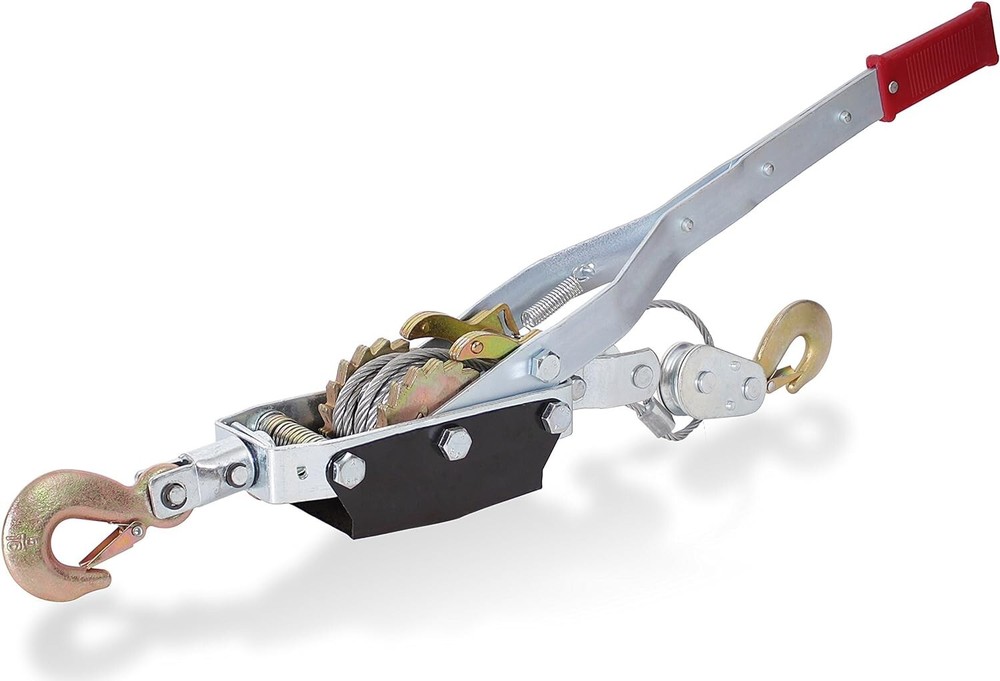 4 TON WINCH Dual Gear Power Ratcheting Pull System Heavy Duty Come-Along Tool