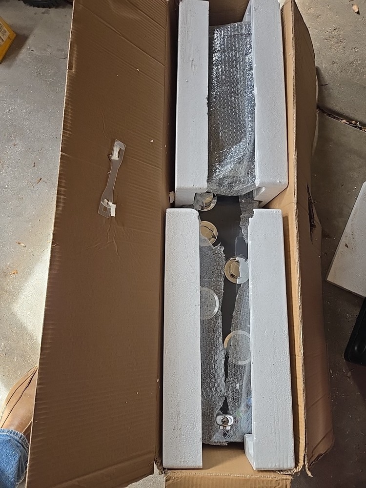 Shower Panel Tower led Black / Chrome 4 Jet, Rainfall, Handheld, 6 Function