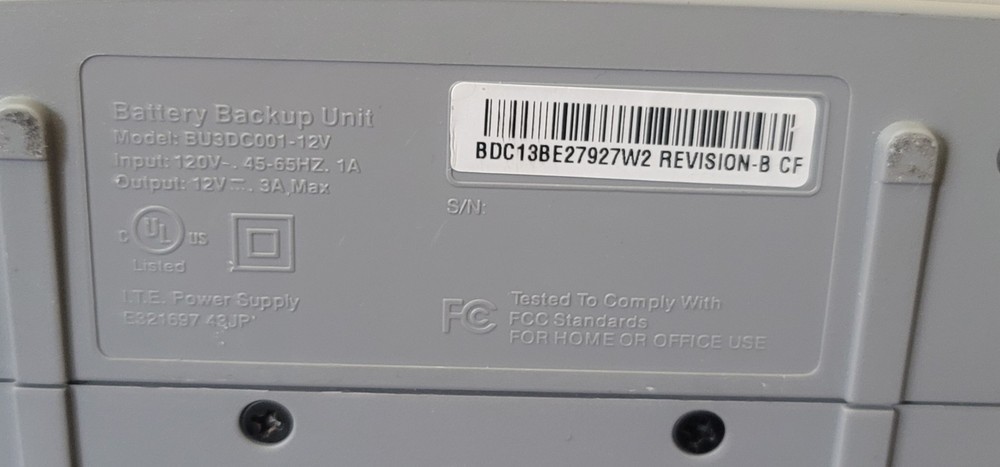 Belkin Battery Backup Unit Rev B UPS No Battery Tested Powers On