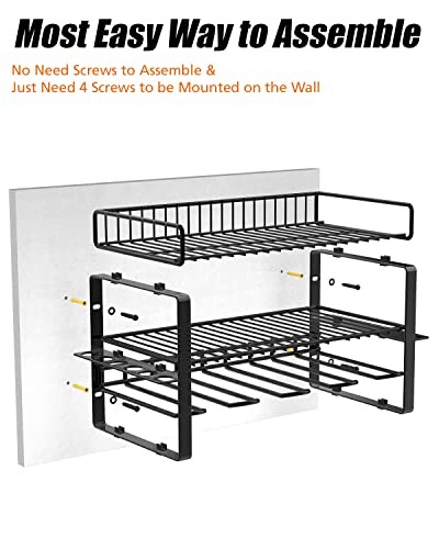 Power Tool Organizer Holder - Wall Mount Style for Power Tool Drill as Heavy