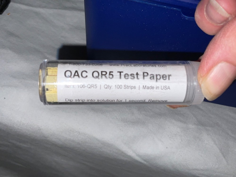 QVortex Quat Test Kit Code QVTK9000-Z 1 Drop 10ppm/ 5mL Sealed NEW OPEN
