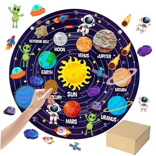 Felt Story Board Set System Felt Story Board 2.5 Ft Outer Space 36 Solar