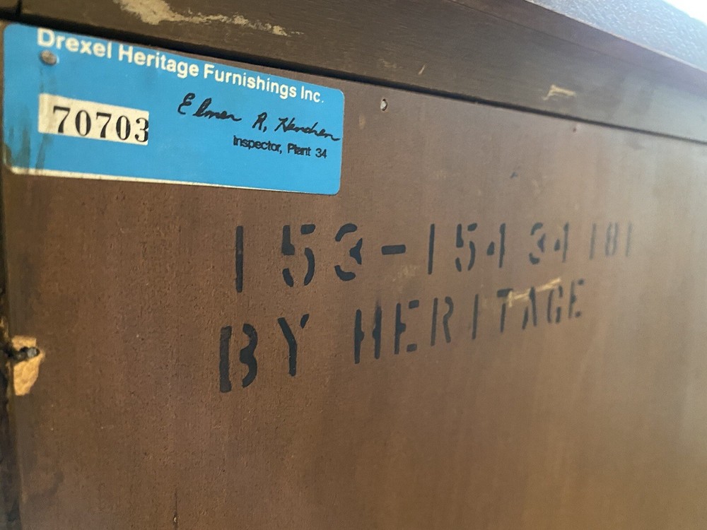 Vintage Drexel Heritage Sketchbook Credenza Sideboard Buffet