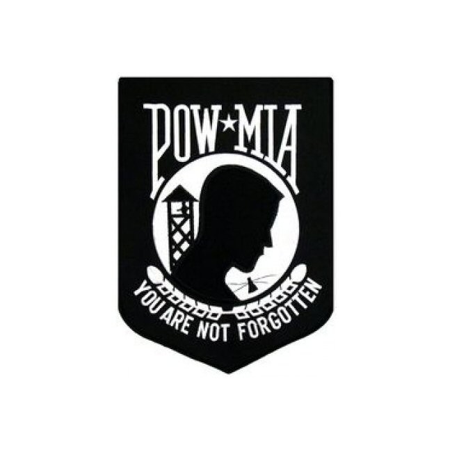 Large POW*MIA Embroidered Back Patch